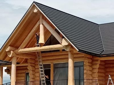 Renovácia zrubovej hmoty, chata Oravská Jasenica