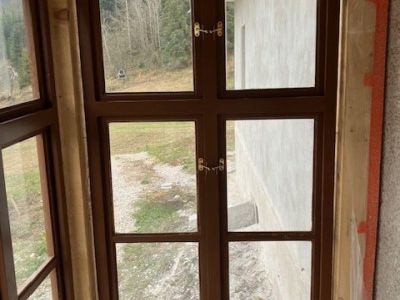 Renovácia a výmena okien, penzión Mlynky